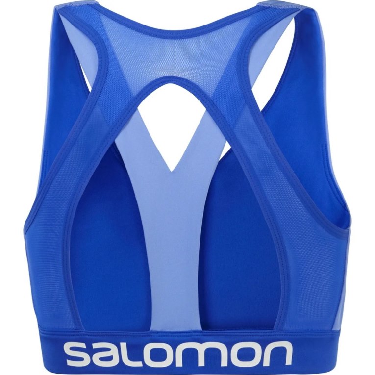 Sutiã Esportivo Salomon Cross Feminino Azuis | PT R68241